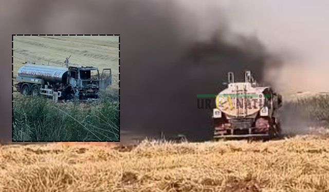 Şanlıurfa’da Yangın Felaketi: İtfaiye Aracı Alevlerin Ortasında Kaldı