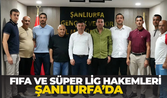 Şanlıurfalı Hakemlerden Gençlik ve Spor İl Müdürü İsa Yazıcı’ya Ziyaret