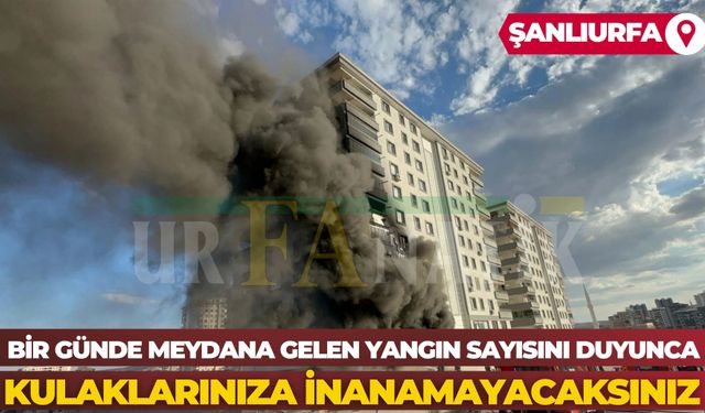 Şanlıurfa’da Bir Günde 227 Yangın Vakası