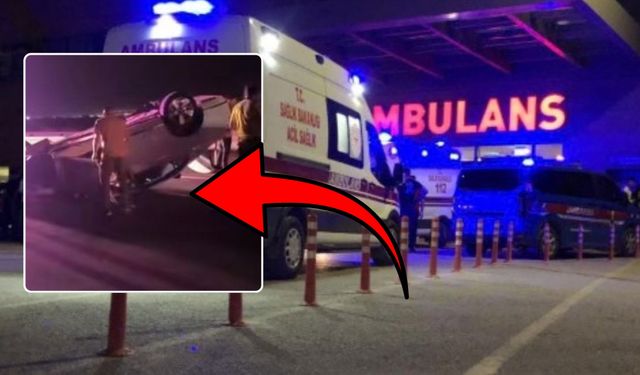 Viranşehir-Nusaybin Yolunda Takla Atan Otomobilin Sürücüsü Yaralandı