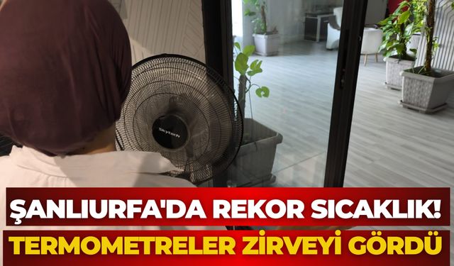 Şanlıurfa'da Rekor Sıcaklık! Termometreler Zirveyi Gördü