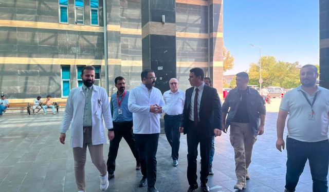 Kaymakam Tuna Hastanede İncelemelerde Bulundu