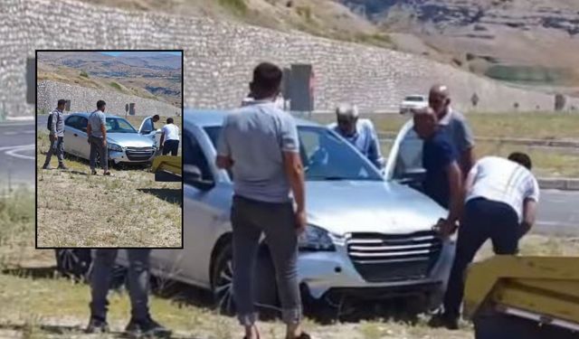 Kahta-Siverek Yolunda Ani Manevra Hayat Kurtardı, Kaza Kaçınılmaz Oldu