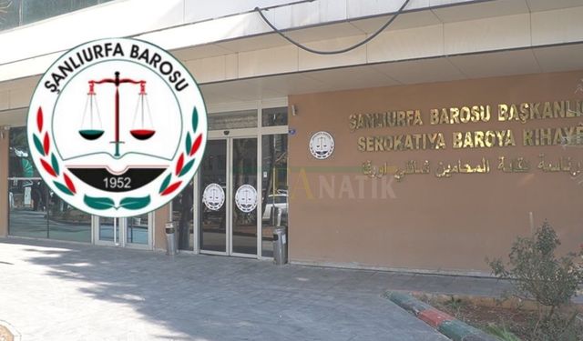 Şanlıurfa Barosu’ndan Filistin Açıklaması