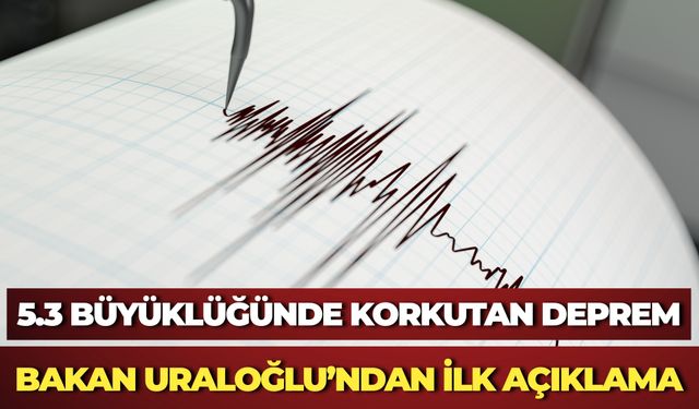 Bakan Uraloğlu Korkutan Depreme İlişkin Açıklama Yaptı