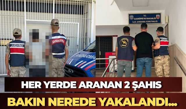 Her Yerde Aranan 2 Şahıs Bakın Nerede Yakalandı...