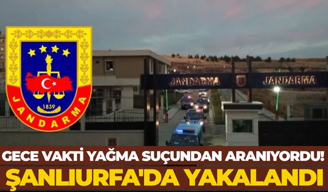 Gece Vakti Yağma Suçundan Aranıyordu! Şanlıurfa'da Yakalandı