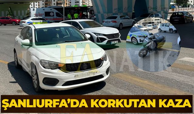 Şanlıurfa Karaköprü'de Otomobil ile Motosiklet Çarpıştı: 2 Yaralı