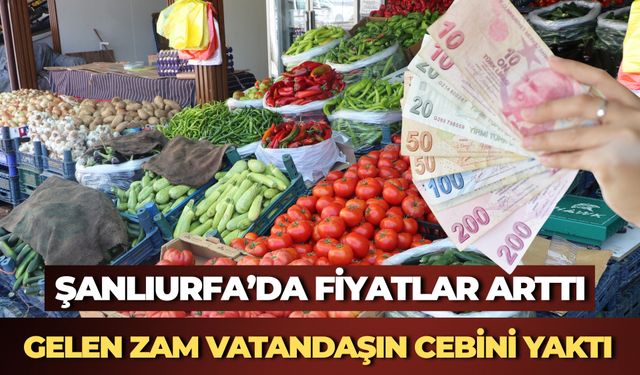 Şanlıurfa'da Soğan ve Patates Fiyatları Yükselişte