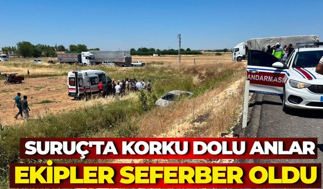 Suruç Çevre Yolunda Tır ile Otomobil Çarpıştı