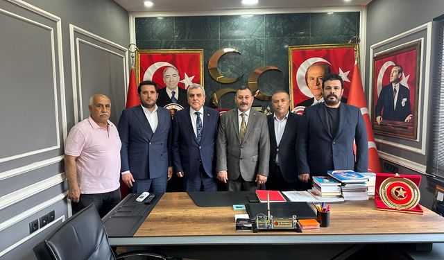 Zeynel Abidin Beyazgül'den MHP İl Başkanı Mutlu'ya Ziyaret