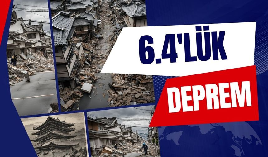 6.4 Büyüklüğünde Deprem Meydana Geldi!