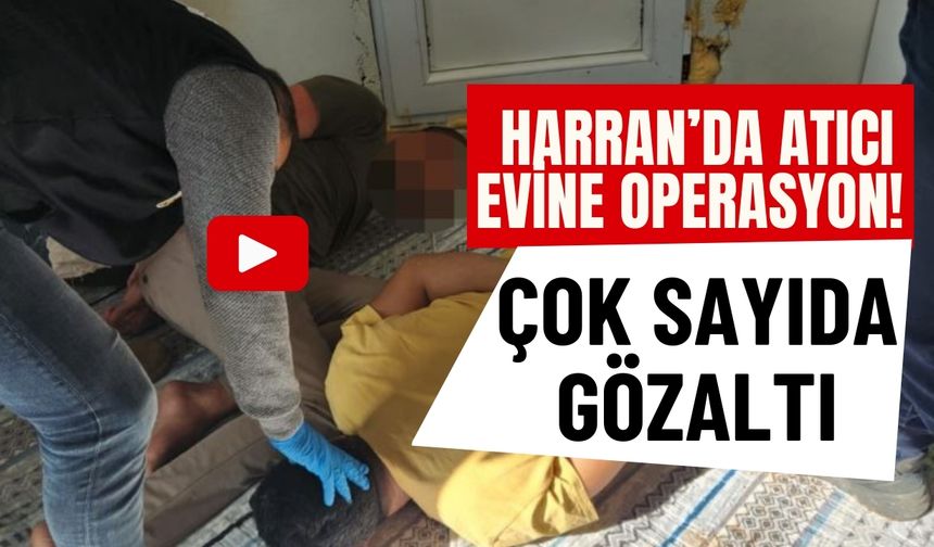 Harran’da Atıcı Evine Operasyon! Çok Sayıda Gözaltı