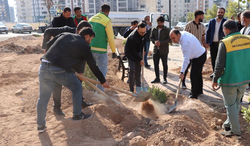 Karaköprü’de ağaçlandırma kampanyası başladı