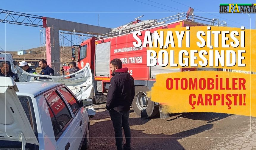 Sanayi Sitesi Bölgesinde Otomobiller Çarpıştı!