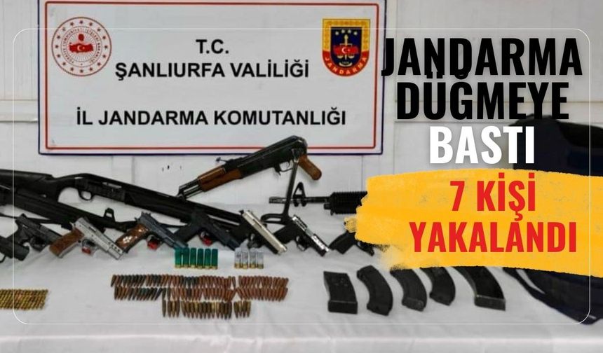 Şanlıurfa'da Silah Kaçakçılığına 7 Gözaltı