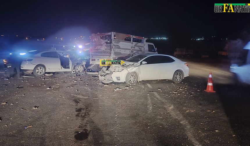 Şanlıurfa-Mardin karayolunda zincirleme kaza: 1’i ağır 6 yaralı