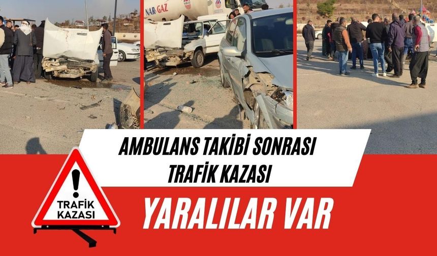 Ceylanpınar'da Ambulans Takibi Sonrası Trafik Kazası