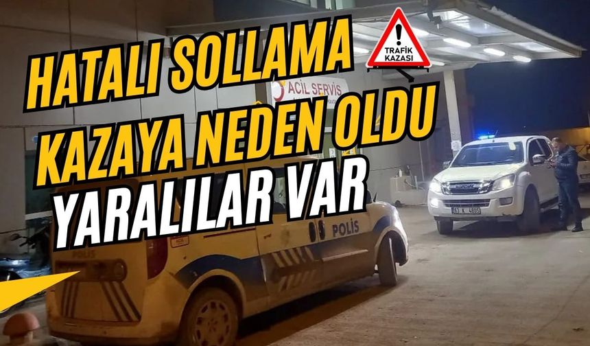 Birecik’te Hatalı Sollama Kazaya Neden Oldu: 1’i ağır 4 Yaralı