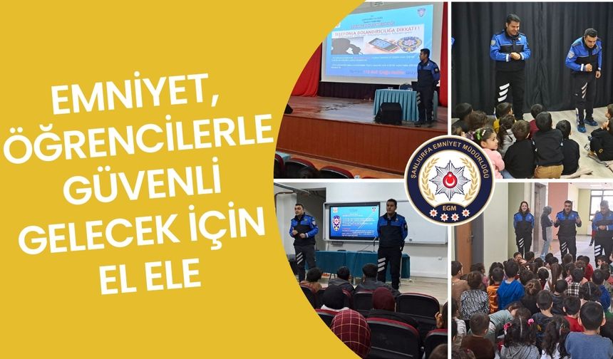 Polis, Şanlıurfa'da Öğrencilere Güvenlik Semineri Verdi