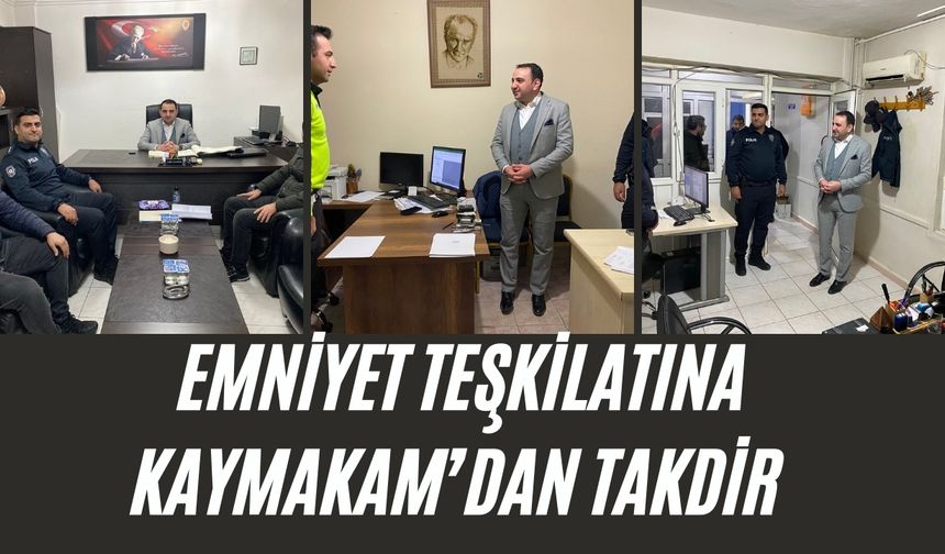 Hilvan Kaymakamı, Emniyet Müdürlüğü’nü Ziyaret Etti