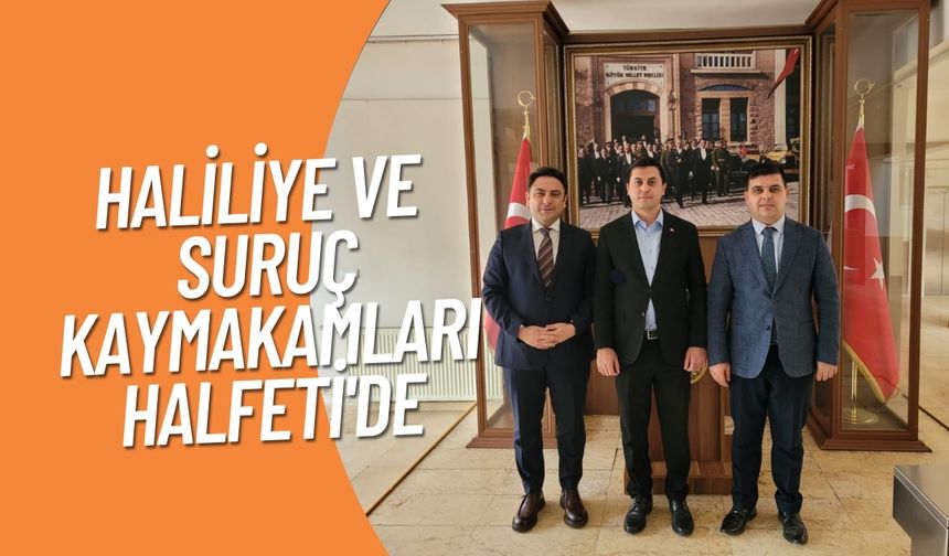 Haliliye ve Suruç Kaymakamları Halfeti'yi Ziyaret Etti