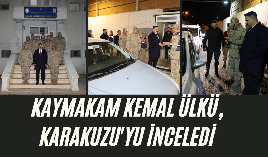 Kaymakam Ülkü, Karakuzu Jandarma Karakolunu Ziyaret Etti