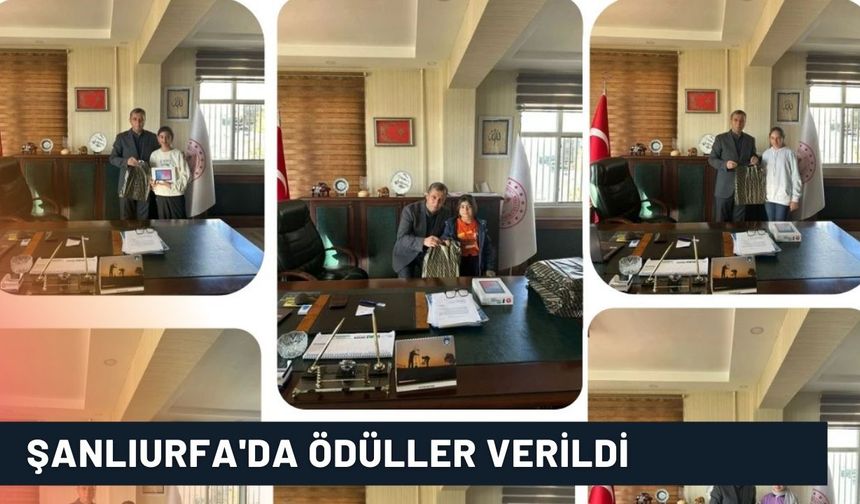 Şanlıurfa'da Kazanan Kişilere Ödülleri Verildi