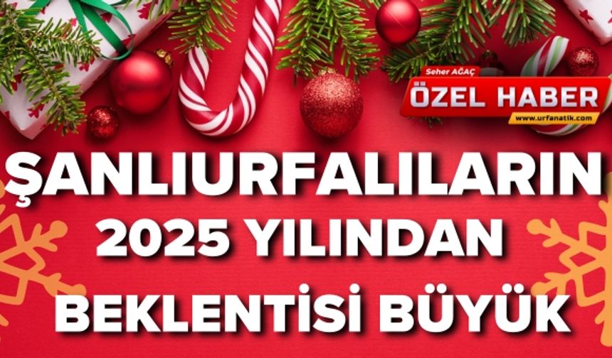 Şanlıurfalı Vatandaşların 2025 Yılından Beklentisi Büyük