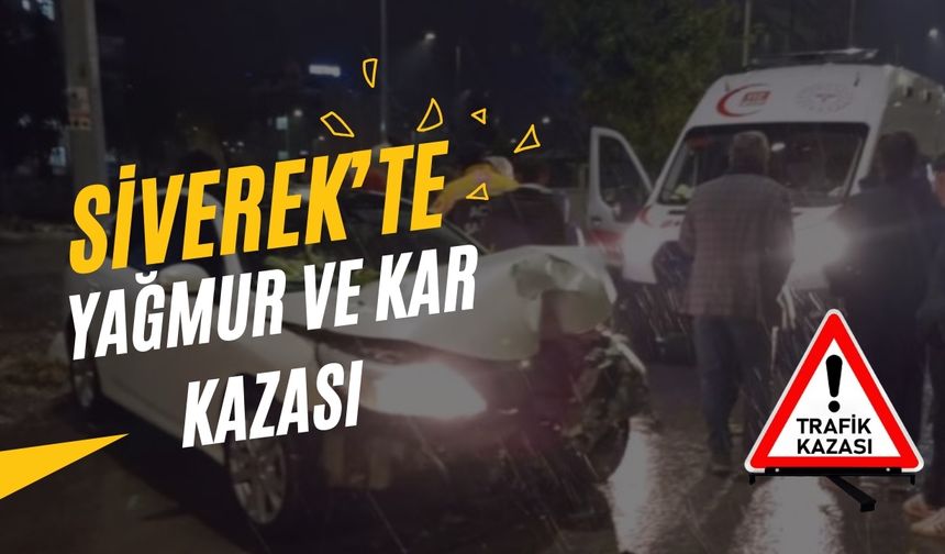 Siverek'te Yağmur ve Kar Nedeniyle Kaza: 1 Yaralı