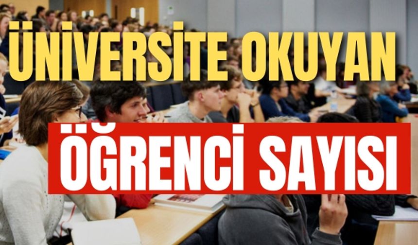 Üniversite Okuyan Öğrenci Sayısı Açıklandı