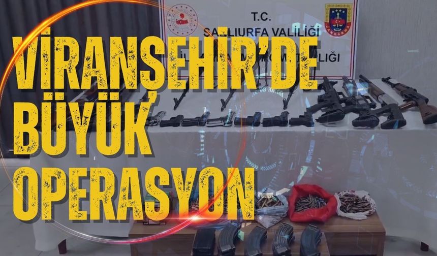 Viranşehir'de 7 Adrese Eş Zamanlı Operasyon