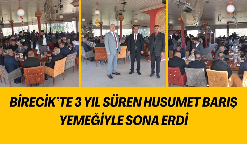 Şanlıurfa’da 3 Yıl Süren Husumet Barış Yemeğiyle Sona Erdi