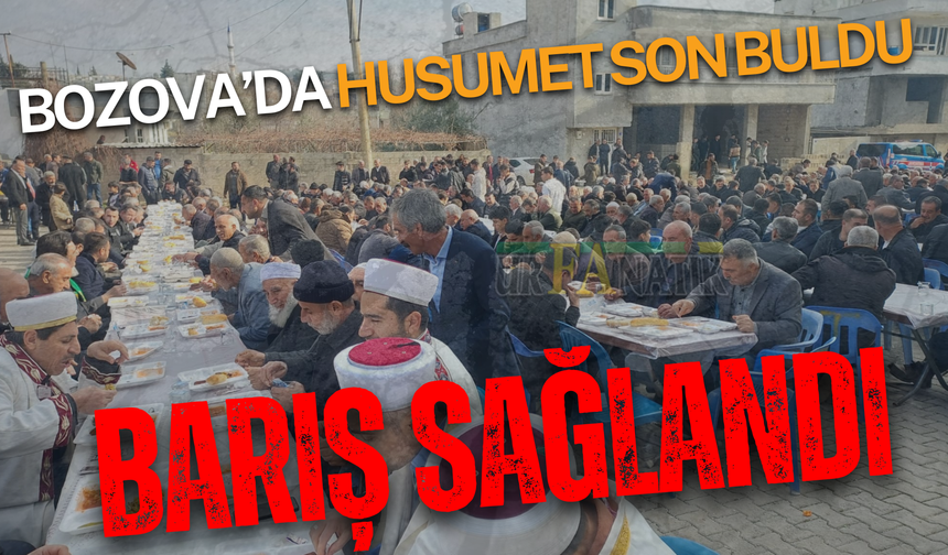 Şanlıurfa Bozova’da Bin Kişinin Katılımı İle Barış Sağlandı