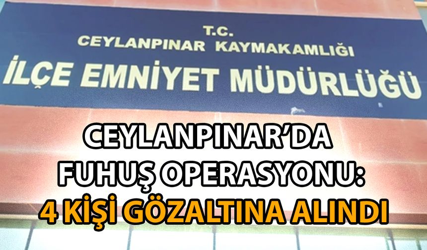 Ceylanpınar Asayiş Büro Amirliği’nden Operasyon: 4 Kişi Yakalandı