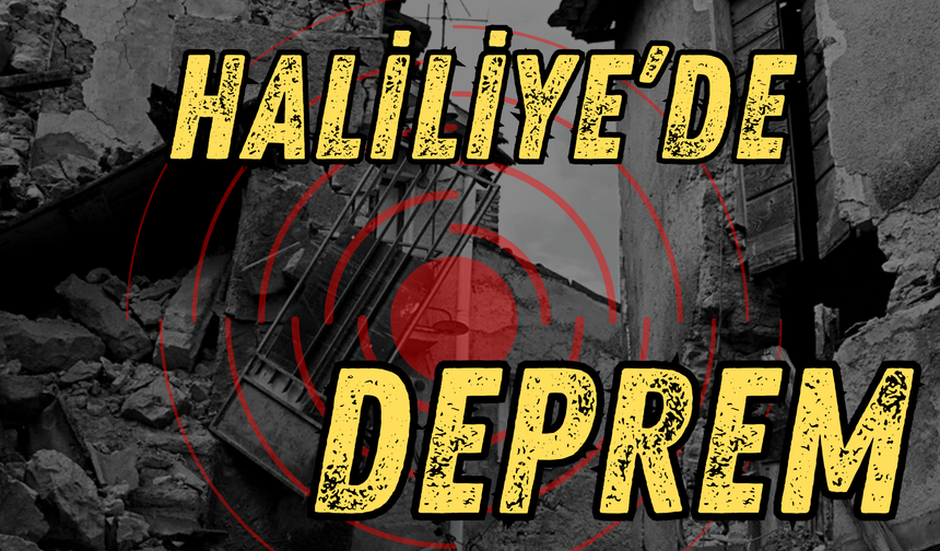 Şanlıurfa Haliliye Deprem İle Sarsıldı