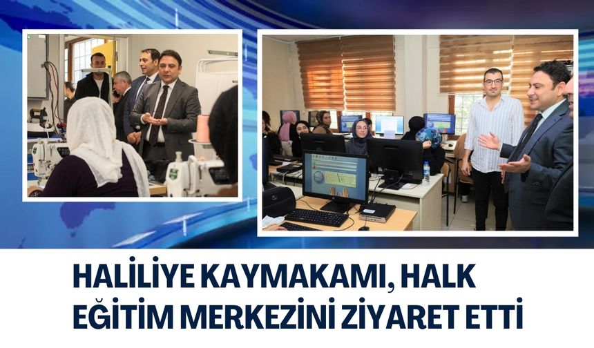 Kaymakam Şahin, Halk Eğitim Merkezi Kurslarını İnceledi