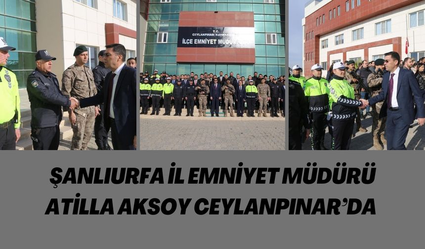 Şanlıurfa İl Emniyet Müdürü Aksoy Ceylanpınar’da