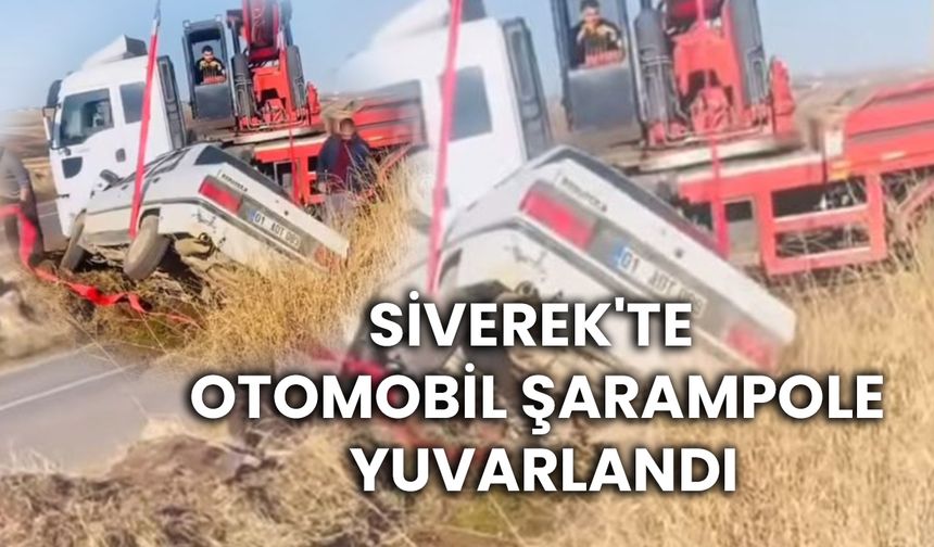 Şanlıurfa Siverek'te Otomobil Şarampole Yuvarlandı