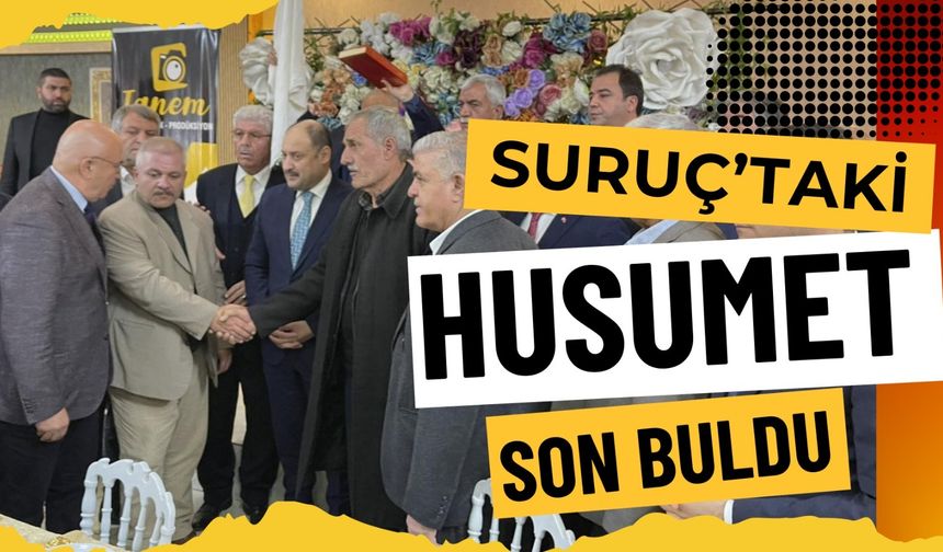 Şanlıurfa Suruç'ta İki Yıl Süren Husumet, Düzenlenen Barış Yemeğiyle Son Buldu