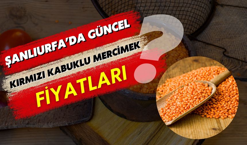 21 Şubat 2025 Şanlıurfa Güncel Kırmızı Kabuklu Mercimek Fiyatları