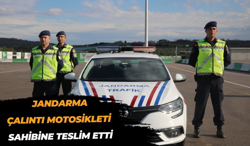 Akçakale'de Jandarma Çalıntı Motosikleti Sahibine Teslim Etti