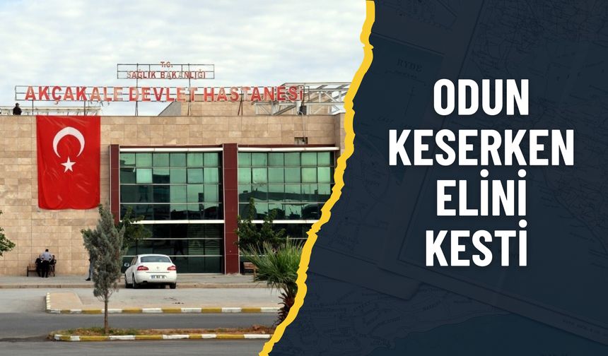 Akçakale’de Odun Keserken Yaralandı: Hastaneye Kaldırıldı