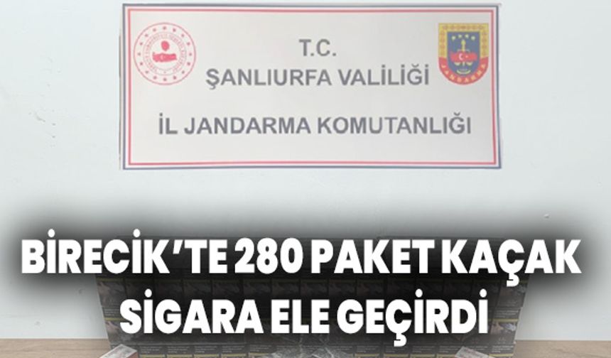 Şanlıurfa’da Jandarma, 280 Paket Kaçak Sigara Ele Geçirdi