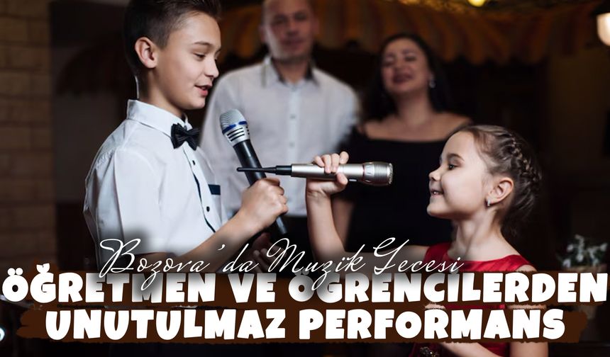 Bozova’da Müzik Gecesi: Öğretmen ve Öğrencilerden Unutulmaz Performans