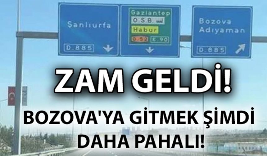 Bozova’ya Gitmek Hayal Oluyor, Fiyatlar Uçtu!