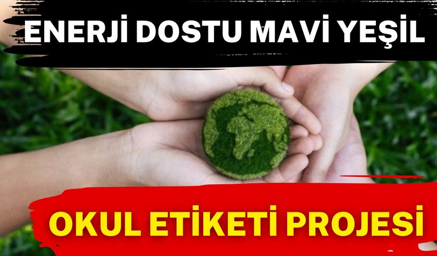 Enerji Dostu Mavi Yeşil Okul Etiketi Projesi Tüm Okullarda Başlatılacak