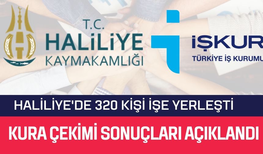 Haliliye Kaymakamlığı’nda 320 Kişilik Kura Sonuçları Açıklandı