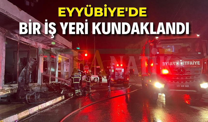 Şanlıurfa Eyyübiye'de Bir İş Yeri Kundaklandı!