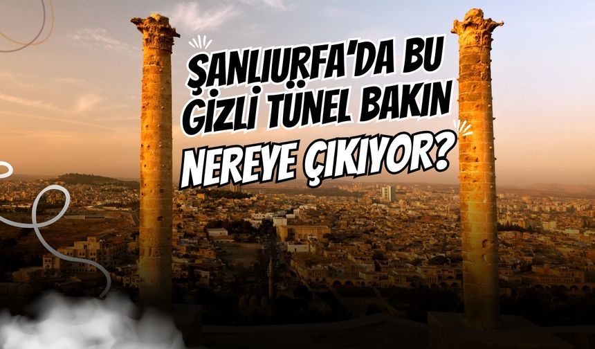 Şanlıurfa’da Bu Gizli Tünel Bakın Nereye Çıkıyor?